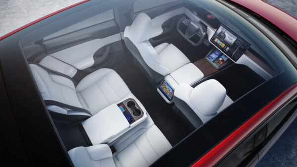 Tesla Model S Interior Birdseye